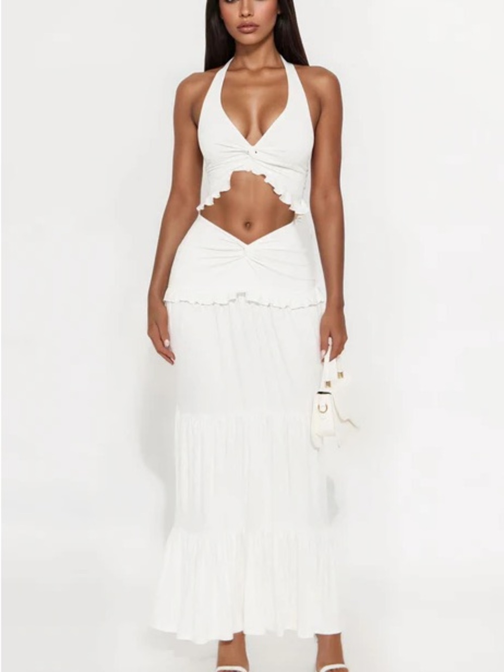 Fashion Nova Wanderlust Maxi Skirt Set